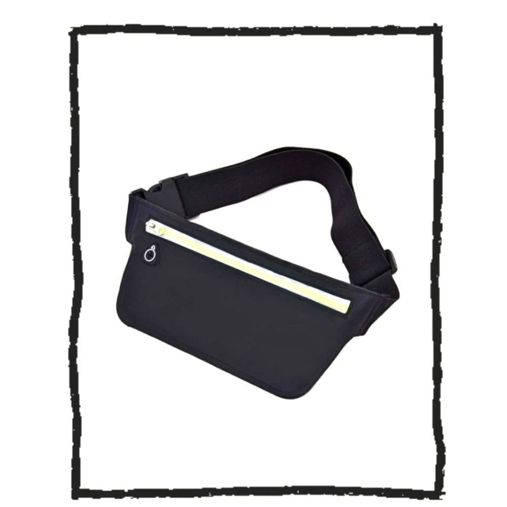 Reflective Workout Fanny Pack w/earphone hole